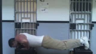 Kai the Hitchhiker Prison Workout  Diamond Grip Pushups Side View [upl. by Marienthal]