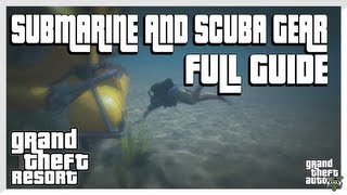 GTA 5  How to Get the Submarine and Scuba Gear FULL GUIDE Grand Theft Auto 5 Secrets [upl. by Halilak]