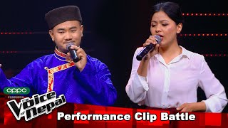 Deeksha Vs Dhruba quotTada Vaye Paniquot Battle Round  The Voice of Nepal 2021 [upl. by Laehcym154]