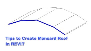 Revit tutorial Mansard roof [upl. by Annaynek]