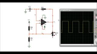 Single Supply Op Amp Multivibrator Simulation [upl. by Iralam820]