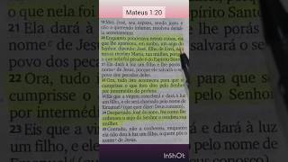 Versículo do dia Mateus 120 Nascimento de Jesus deus jesus biblia versiculododia shorts [upl. by Aivil]