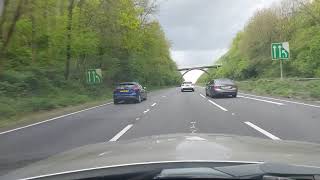 Driving in England Tunbridge Wells A26 A21 M25 Dartford Crossing M11 Harlow [upl. by Duester715]