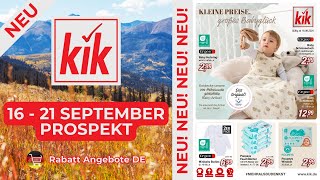 KİK Prospekt Werbung  Rabatt Angebote DE  Prospekt Gültig von 16092024 [upl. by Oicaroh]