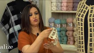 Alize Diva ile Mevsimlik Hırka Yapımı Making Seasonal Cardigan with Alize Diva [upl. by Vanthe]