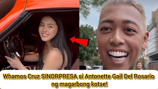 Whamos Cruz SINORPRESA si Antonette Gail Del Rosario ng magarbong kotse [upl. by Enilorak]