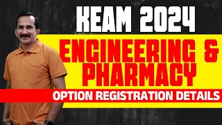 KEAM 2024  Engineering amp Pharmacy Option Registration Details [upl. by Aiciram]