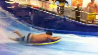 Kid on flowrider and his pants come off [upl. by Stearne947]