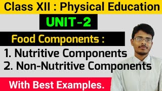 22 What is Nutritive and Non Nutritive Food ComponentsSports and NutritionClass12202021 [upl. by Suivat]