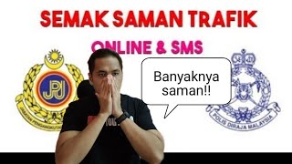 Cara semak SAMAN trafik PDRM JPJ AES secara online dan SMS [upl. by Jerol177]