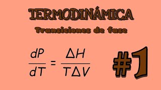 TERMODINÁMICATRANSICIONES DE FASEEJERCICIO 1 [upl. by Niwhsa]