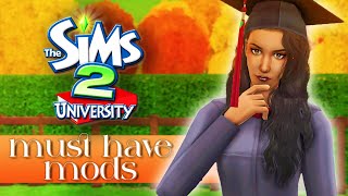 ULTIMATE SIMS 2 UNIVERSITY GUIDE mods and tips for a realistic university experience [upl. by Lipfert]