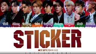 NCT 127  STICKER Lyrics Color CodedHanRomEng [upl. by Cheatham298]