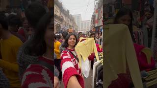 Sarojini Nagar Winter Shopping With Mom 🛍️❄️ minivlog shorts sarojininagar shopping upsc [upl. by Anwahsit]