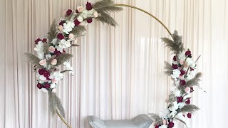 DIY  Pampas Grass decor DIY Arch Decor DIY Bohemian wedding [upl. by Roi]