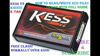 How to Use Kess v2 Ksuite to READWRITE file from ECU via OBD2 Diagnostic Port VAUXHALL OPEL CORSA D [upl. by Garner]