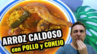 💥Cómo hacer ARROZ CALDOSO con pollo y conejo 🐓🐰 [upl. by Konikow108]