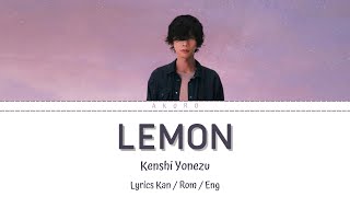 Kenshi Yonezu  Lemon Lyrics  Color Coded Lyrics [upl. by Gherlein729]