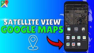 How To Change Google Maps To Satellite View On Iphone Step by Step [upl. by Aikemit205]