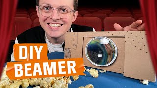 DIY BEAMER im Wohnzimmer – Wie im KINO  MACH MAL DEINS [upl. by Sotnas23]