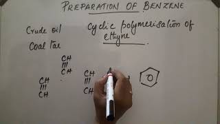 PREPARATION OF BENZENE [upl. by Leda]