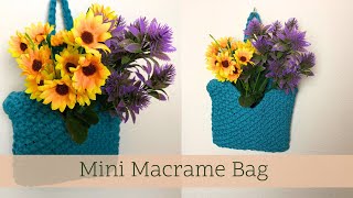 How to Make a Small Macrame Bag  Beautiful Bag  Macrame With Love [upl. by Norling36]