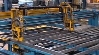 HighEfficiency Steel Frame Production Line  Robotized Structural Connectors [upl. by Petua]