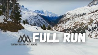 Top to Bottom Full Run  Le Tour Chamonix [upl. by Ahsenot]