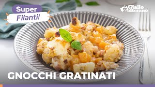 GNOCCHI GRATINATI AL FORNO con ZUCCA PANCETTA e PISTACCHIO filanti e gustosi 🧡 [upl. by Audra]