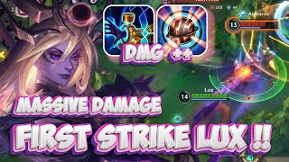 FIRST STRIKE LUX IS CRAZY  Mid Lane Dark Cosmic Lux  Wild Rift BuildRunes [upl. by Jules]