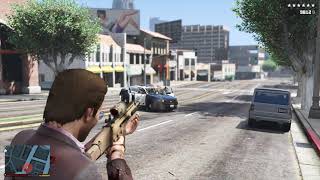 GTA 5 RDE 40  Ponsonbys Mafia Shootout  Ten Star Escape [upl. by Pate]