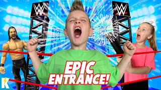 KidCity Makes an Epic WWE Entrance WWE Wrekkin Entrance Stage [upl. by Hnacogn897]