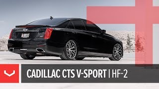 Vossen Hybrid Forged HF2 Wheel  Cadillac CTS VSport  Brushed Gloss Black [upl. by Orlanta729]