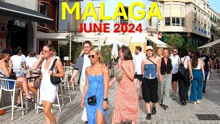 Malaga City Center Spain June 2024 Costa del Sol [upl. by Aleetha442]