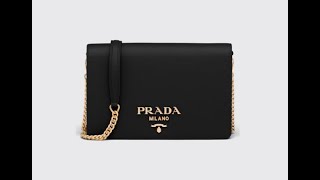 PRADA Saffiano Leather Mini Bag 1BP018 NZV F0002 [upl. by Jerusalem]