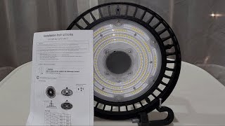 Sokply UFO LED High Bay Light 150W Product Review [upl. by Ydarb]