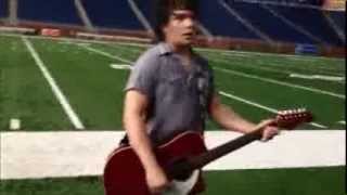 Justin Alexander American Idol Back in Detroit Video Shoot Ford Field [upl. by Albertina]