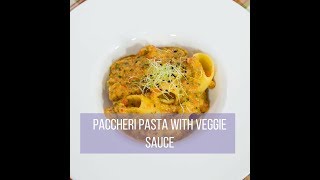 Paccheri Pasta with Veggie Sauce [upl. by Nhojleahcim]