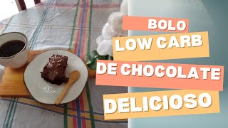 Bolo de chocolate com cobertura low carb [upl. by Sessler]