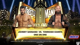 JOHNNY GARGANO VS TOMMASO CIAMPA WRESTLEMANIA 39 WWE 2K24 GAMEPLAY INDONESIA [upl. by Hagerman715]