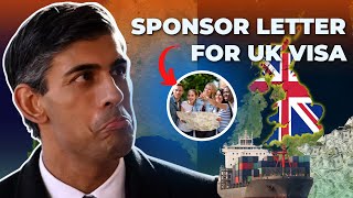 SPONSOR LETTER FOR UK VISA  UK VISIT VISA UPDATE 2024 [upl. by Htnnek]