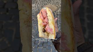 THE MOST FAMOUS SANDWICH IN THE WORLD 😍 “All’antico Vinaio in Rome Italy shorts [upl. by Leamse]