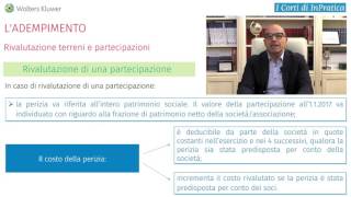 Rivalutazione terreni e partecipazioni  Adempimento [upl. by Bohun]