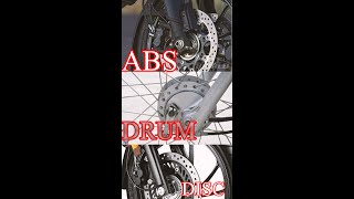 Drum brake vs Disc brake vs ABS \ Drum brake Disc brake aur ABS me kya diffrence hota hai [upl. by Nahsar]