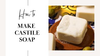 How To Make Castile Soap Easy 3 ingredient recipe [upl. by Alinna]