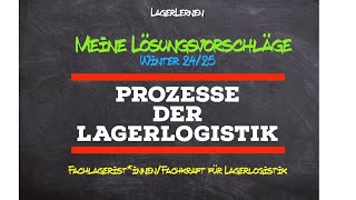 IHKPrüfung Winter 2425 I Meine Lösungsvorschläge zu Teil 1 Fachkräfte für Lagerlogistik [upl. by Adnawed]