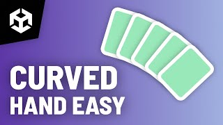 EASY CURVED Card Hand in Unity Using Splines [upl. by Amlas]