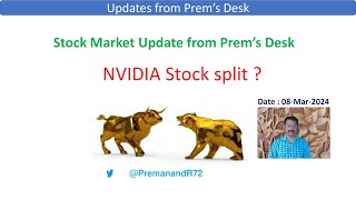 NVIDIA Stock SplitPrem RajendranPost Market ReportPost Market AnalysisIT Prem [upl. by Pincince]