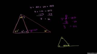 Les angles dun triangle  Exercice 1 [upl. by Tullus]