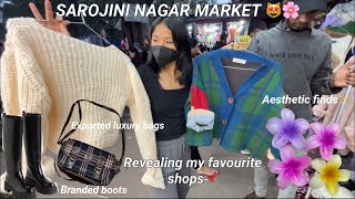 Sarojini Nagar market winter shopping 🛍️ with my Best shop no mentioned  Try on haul🧣 [upl. by Siouxie]